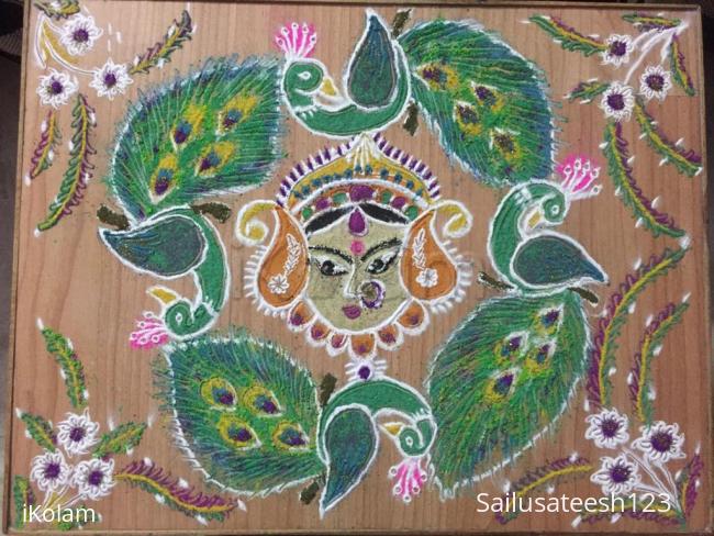 Rangoli: Navratri day 7.....