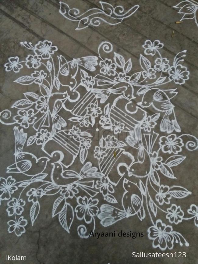 Rangoli: Dhanurmaasam day 1...lovely birds