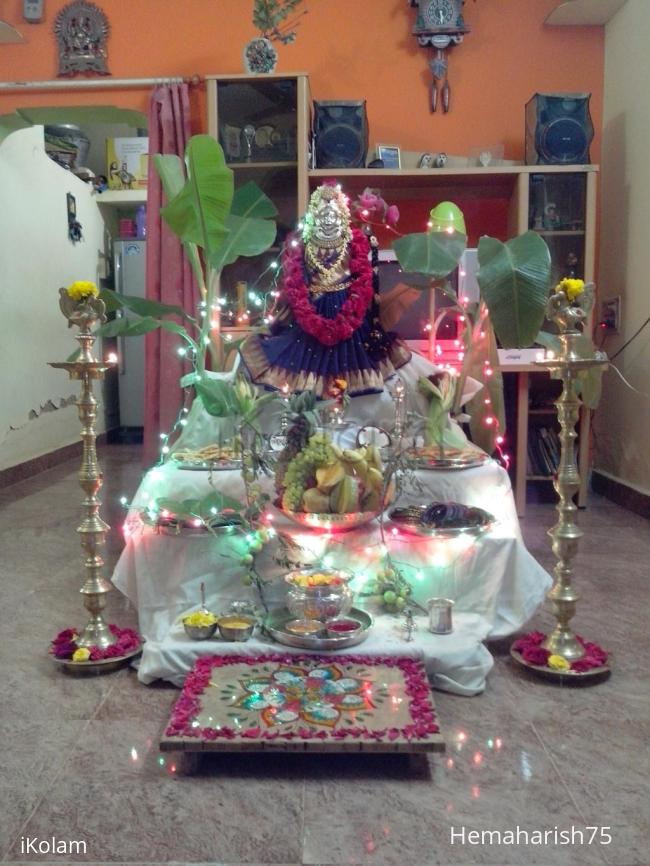 Rangoli: Varamahalakshmi alankara