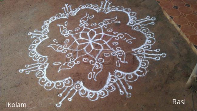 Rangoli: Free hand Simple Rangoli