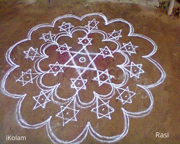 Rangoli: Twinkling stars Rangoli