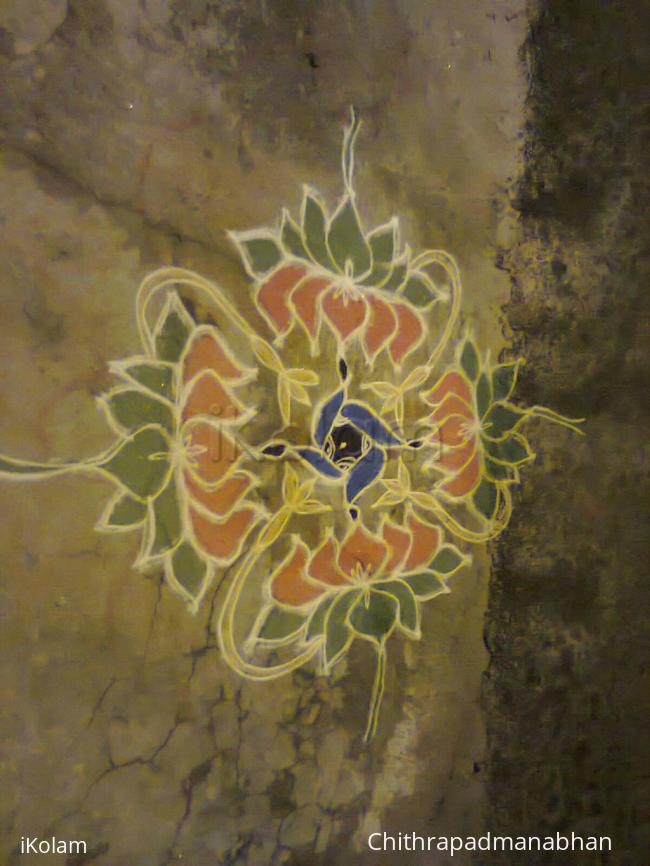 Rangoli: lotus 