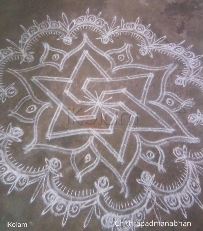 Rangoli: own freehand  