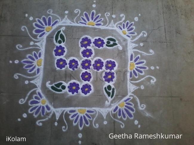 Rangoli: Small kolam