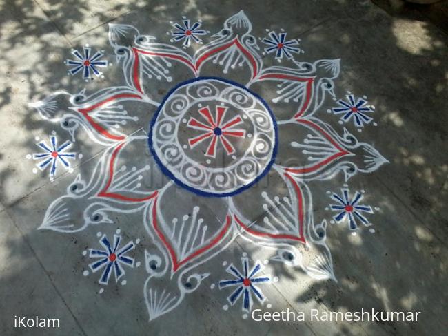 Rangoli: Peacock Rangoli!