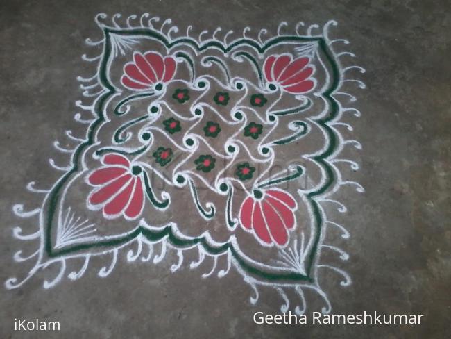 Rangoli: Zentangle design kolam!