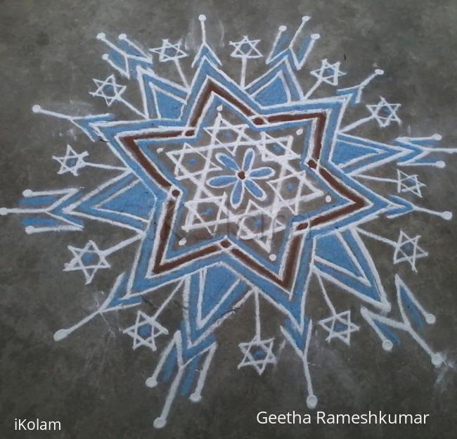 Rangoli: Multistar kolam!