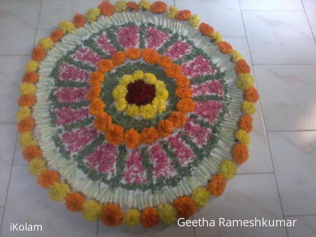 Rangoli: Poo kolam!!