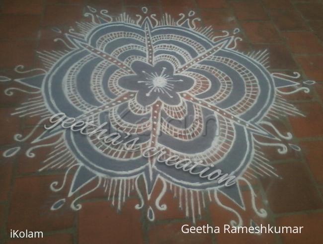 Rangoli: Navarathri Special! Day-5Grey!