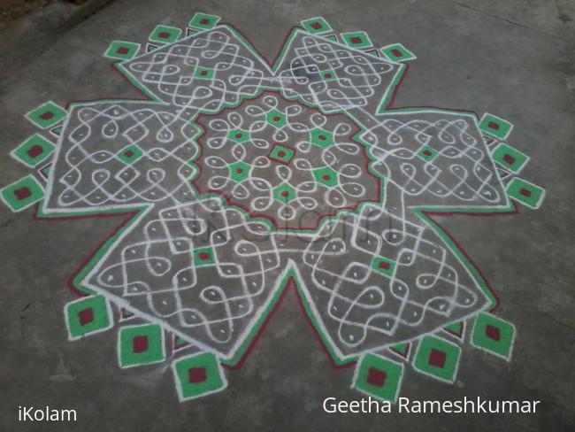 Rangoli: Another chikku kolam!!