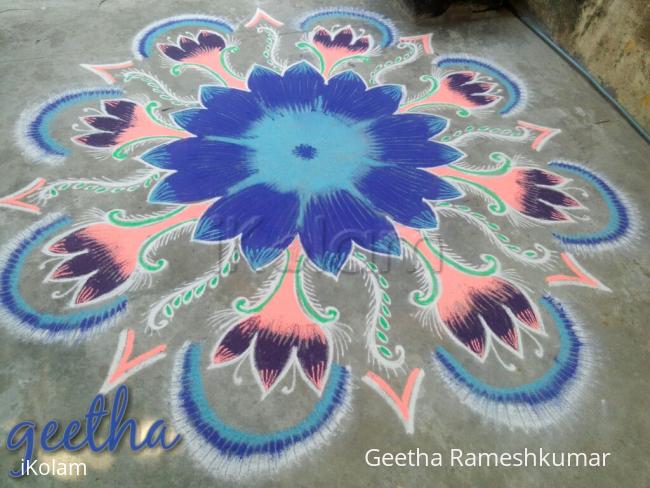 Rangoli: Blue Beauty!