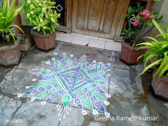 Rangoli: Tuesday kolam!