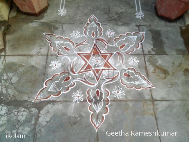 Rangoli: my kutti kolam!