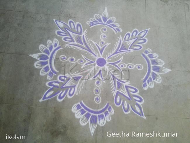 Rangoli: my kutti kolam!