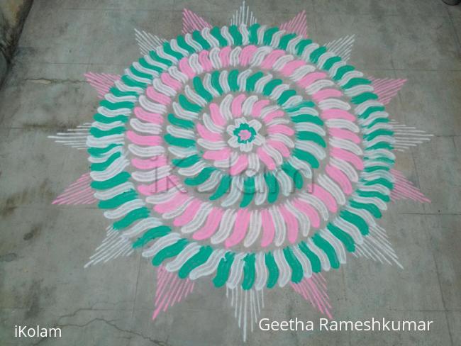 Rangoli: My trail kolam!