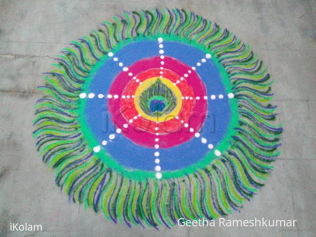 Rangoli: My sanskar bharathi rangoli!