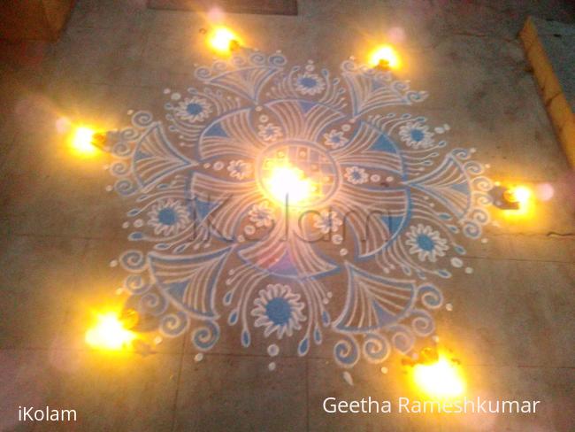 Rangoli: Happy karthigai thirunal!