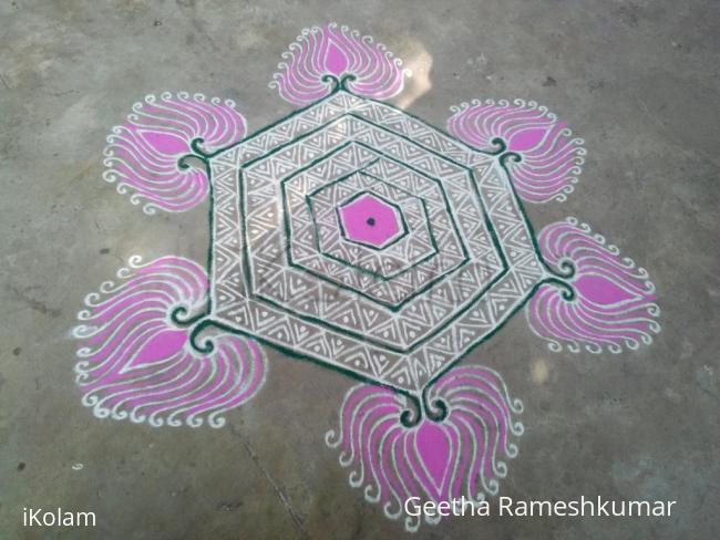 Rangoli: Lotus kolam!