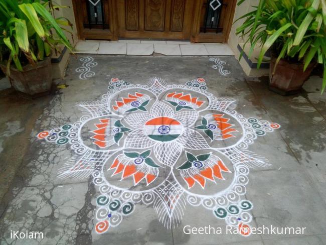 Rangoli: Independence day kolam!