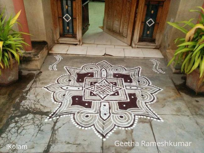 Rangoli: My padi kolam!