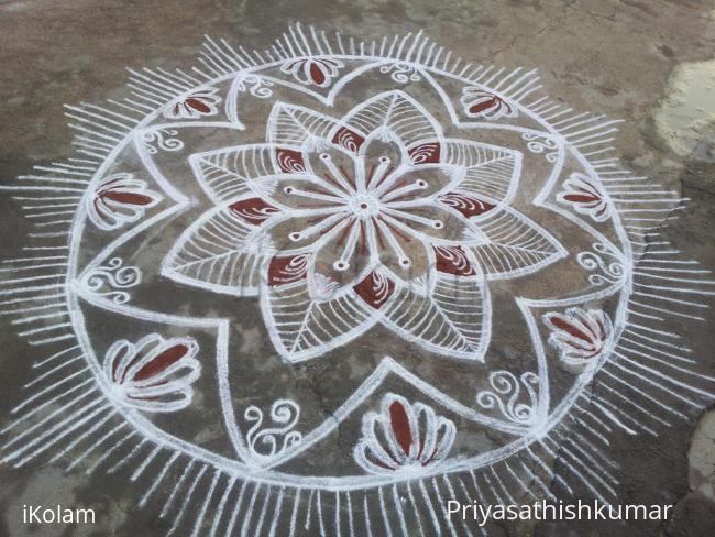 Rangoli: navarathri kolam