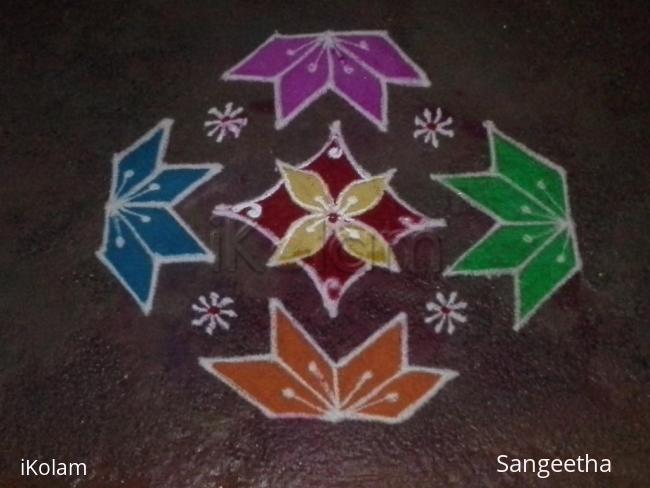 Rangoli: simple kolam