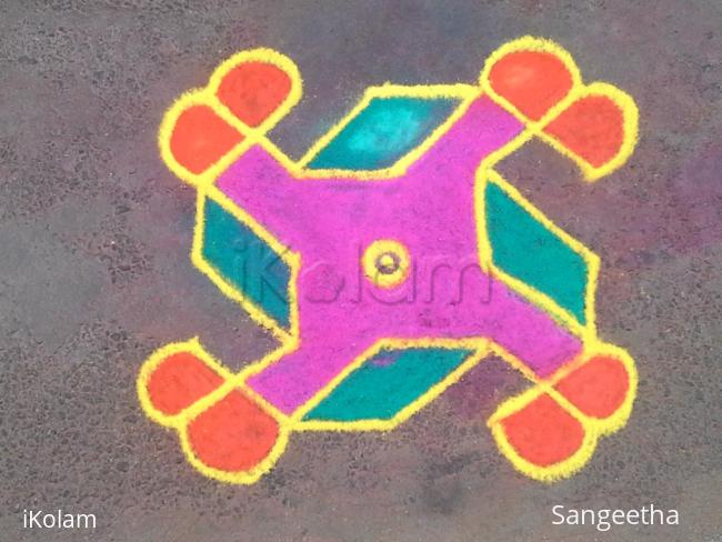 Rangoli: simple kolam