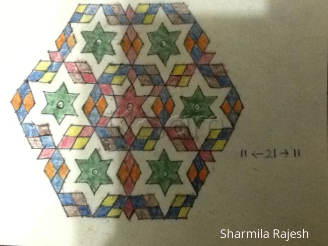 Rangoli: Stars and Diamonds 