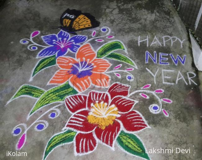 Rangoli: NEW YEAR CREATION.