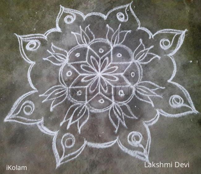 Rangoli: Tuesday kolam