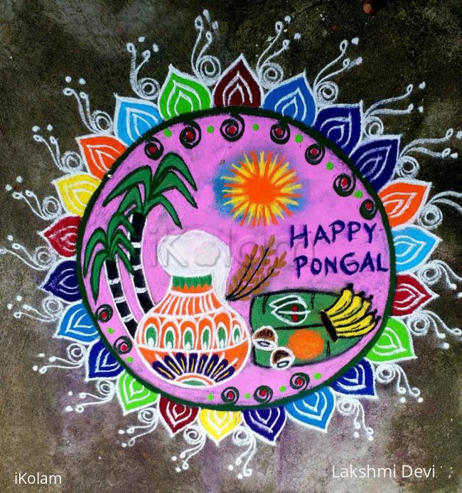 Rangoli: Pongal rangoli