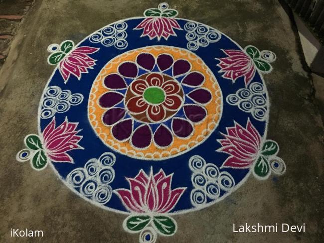 Rangoli: kannum pongal kolam