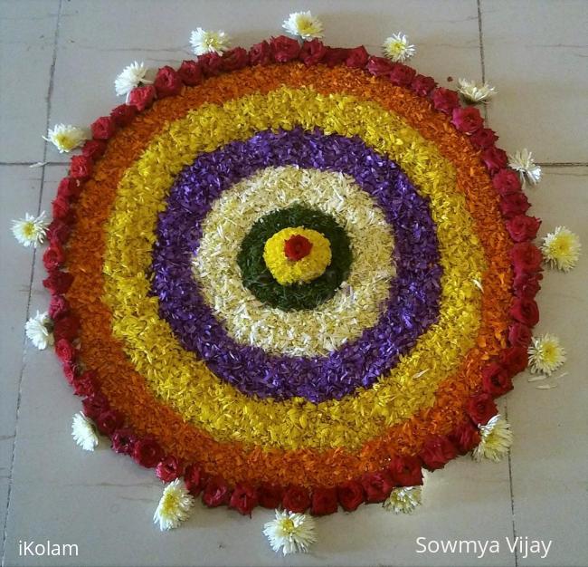 Rangoli: Onam Floral designs-Onam Pookalam