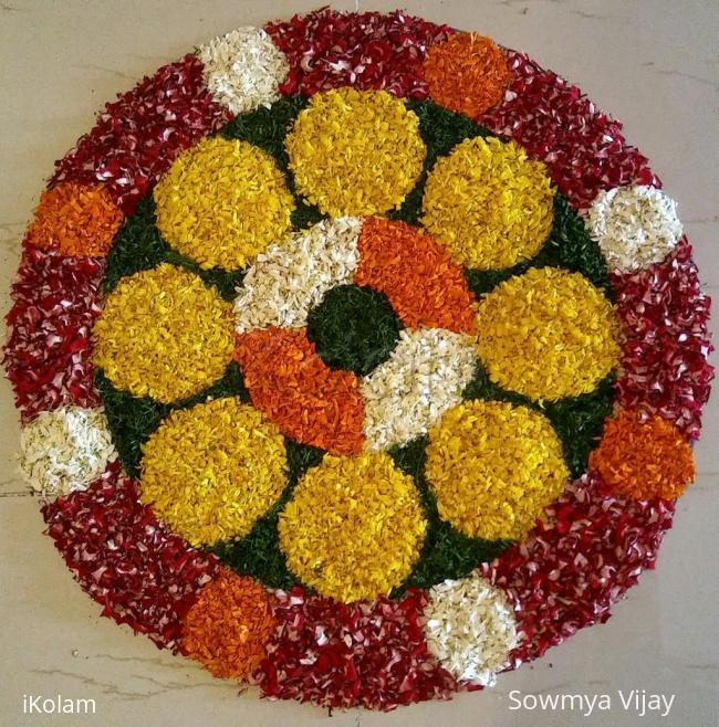 Rangoli: Onam Floral designs-Onam Pookalam