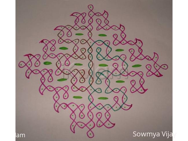 Rangoli: Chikku Puzzle rangoli