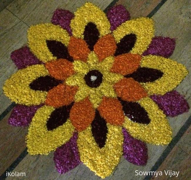 Rangoli: Onam 2015 Day 10 Main Pookalam