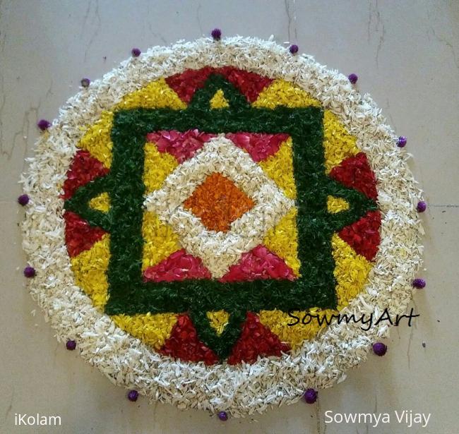 Rangoli: Onam Floral designs-Onam Pookalam