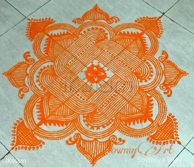 Rangoli: Navrathri kolam Day 4