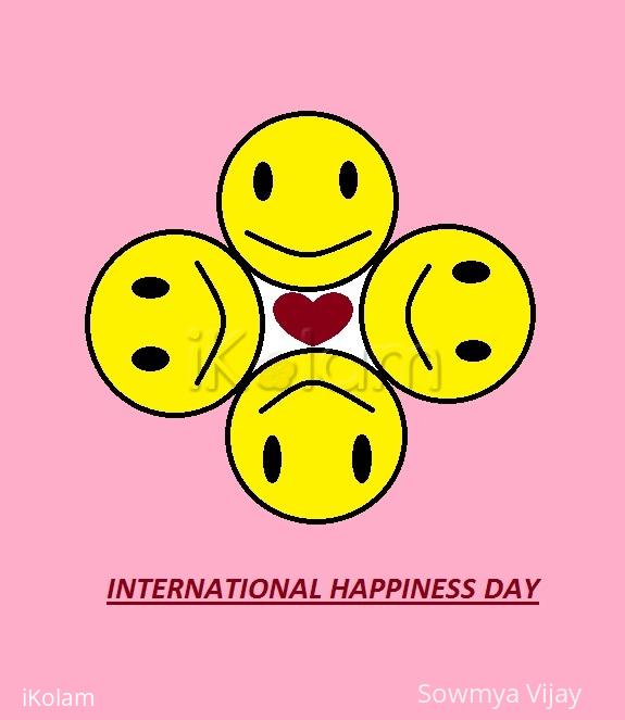 Rangoli: International Happiness Day