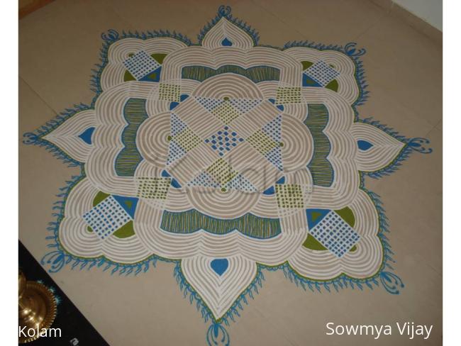 Rangoli: Padi kolam for Thai velli 3