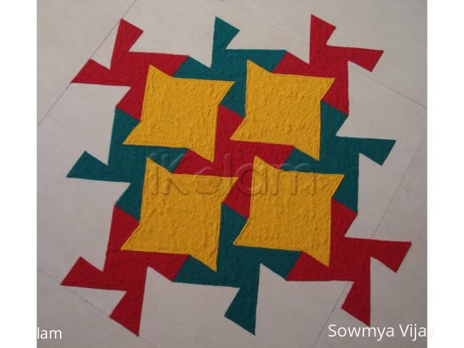 Rangoli: Puzzle Kolam -Floor Version