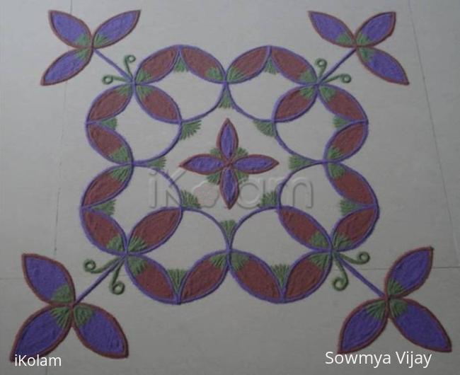 Rangoli: Dotted Kolam in Colours