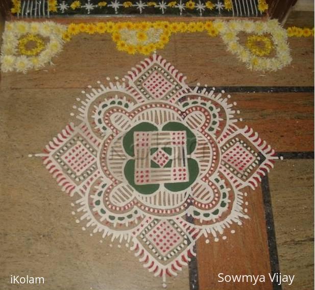 Rangoli: Kolam for Karthigai-1