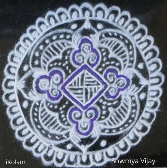 Rangoli: Small kolam for nombu