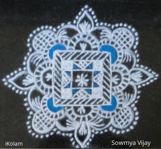 Rangoli: Small kolam for nombu