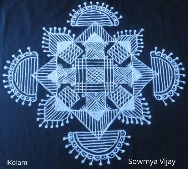 Rangoli: Free Hand Design-Padi kolam