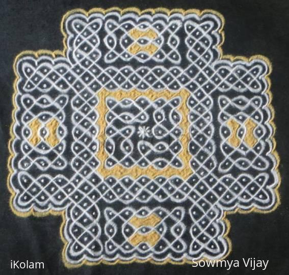 Rangoli: Dotted kolam - chikku kolam