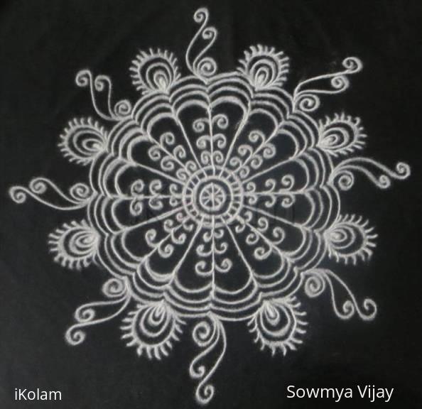 Rangoli: Simple free hand design