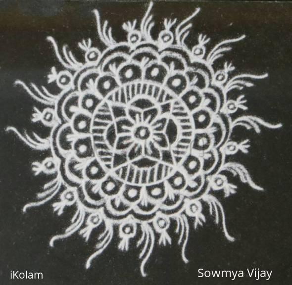 Rangoli: Birthday kolam