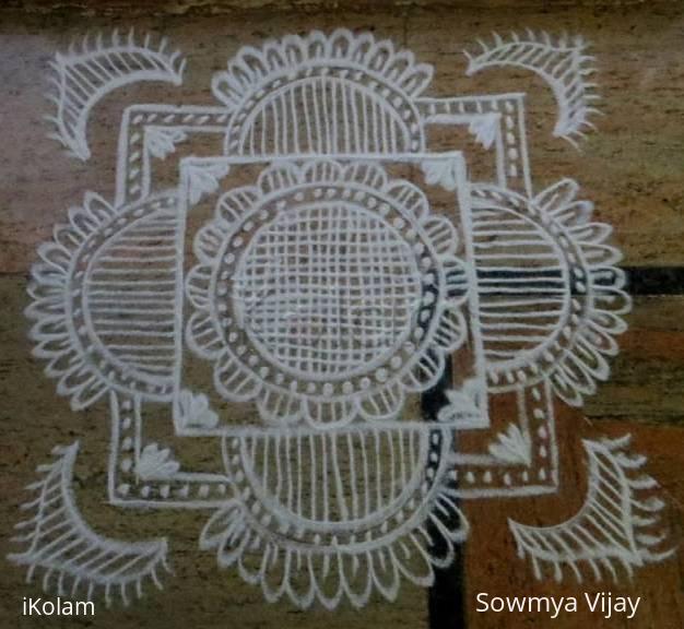 Rangoli: White kolam